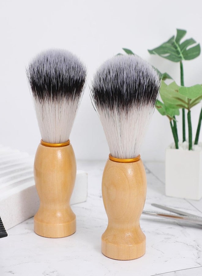 KALLORY 2pcs Men Beard Brush: Gentle Beard Care Soft Bristles Brush With Ergonomic Handle For Precise Grooming - Daily Travel Use - Image 4